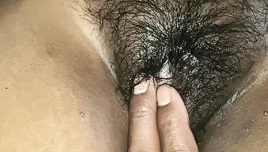 Blacky wife big boobs and pussy roughing
