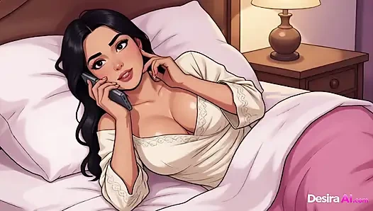 Big Cock Makes Teacher Cream Moaning Until Her Thighs Are Dripping -AI Generated