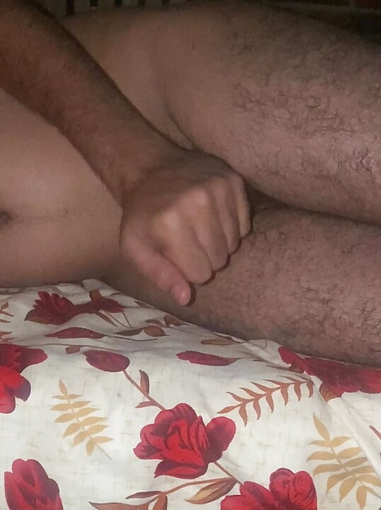 Massage dick hard enjoy guy