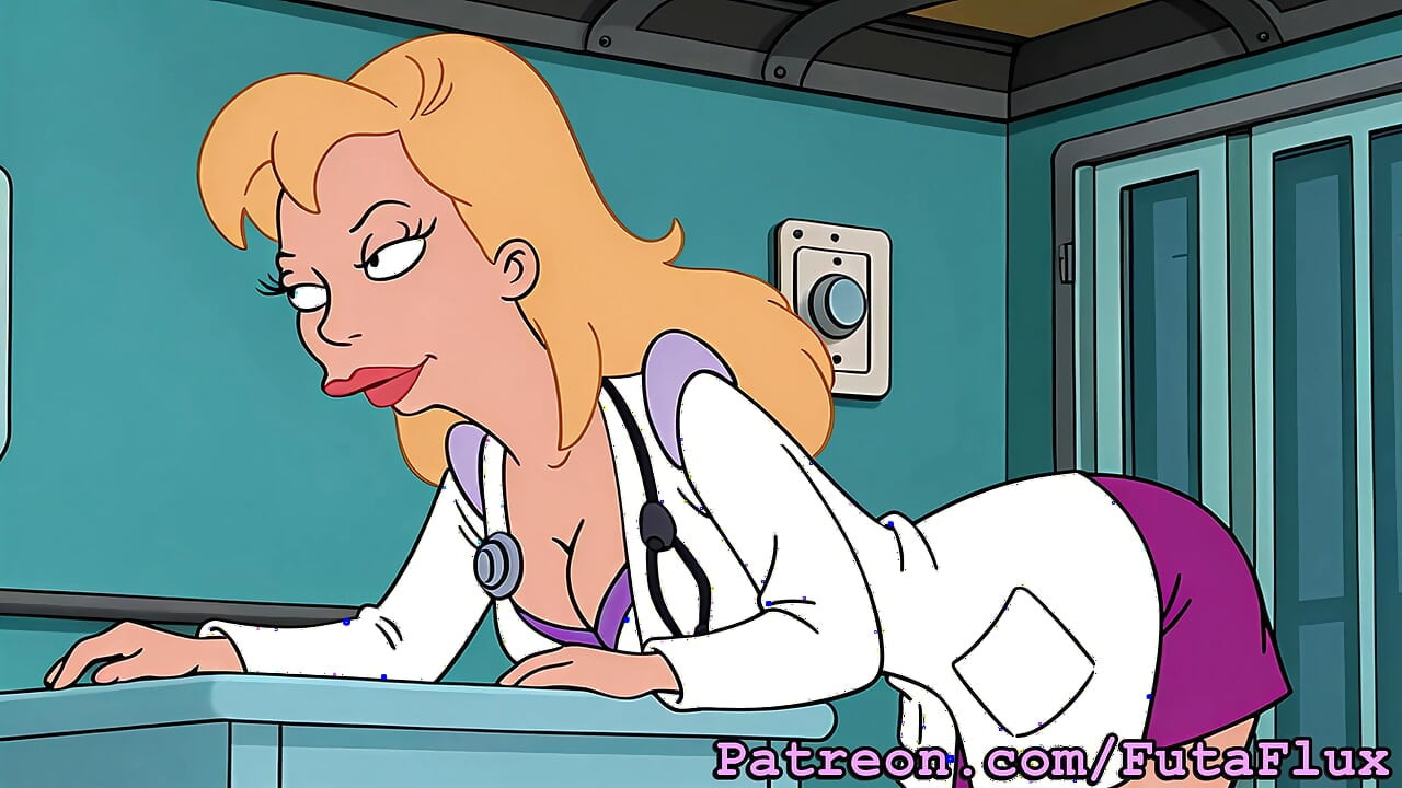 Futanari Dr. Cahill from Futurama, Masturbating, Cumshots, Self-sucking, more!
