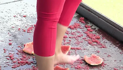 Watermelon feeding!