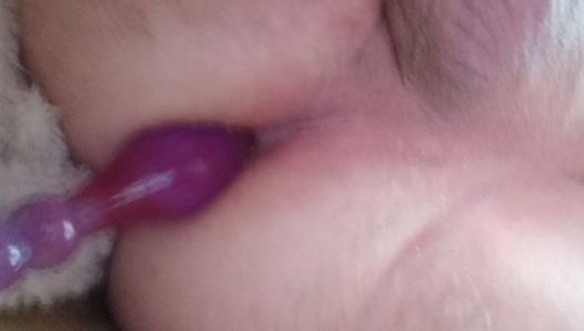 lying on the sofa and playing with my cock and jerking it off