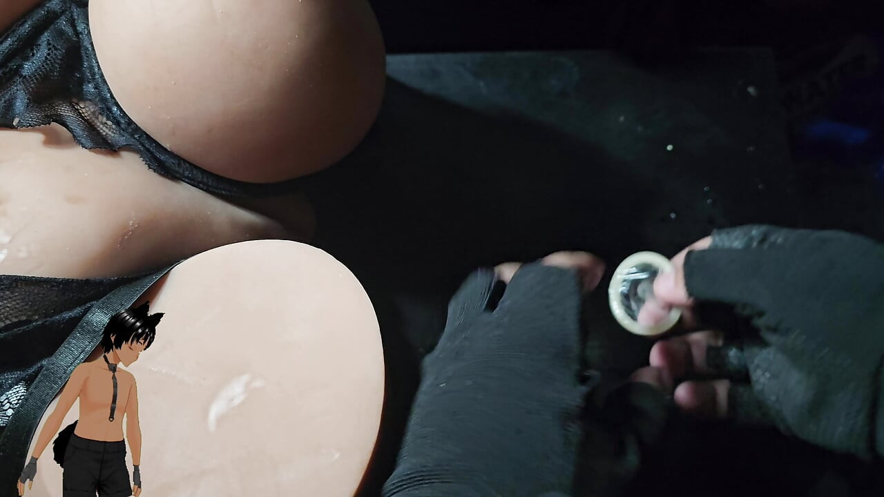 Fucking a sex toy weighing 22! With some nice lingerie and a nice BIG ass!