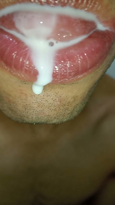 tongue, I want cum in my mouth, tongue, hard, cute, sloopy, submissive milk swallower | Clip 1