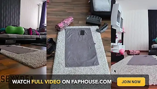 Selidiki sensualitas asli: tiga pemandangan kamera dari latihan bugilku!