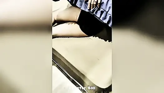 Asyalı bakış açısı, evde sıska üvey kız kardeşimi aldatıyor