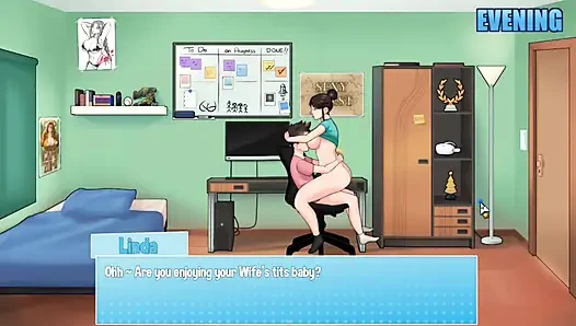 Hentai Game – House Chores - Foursome with the Ladies