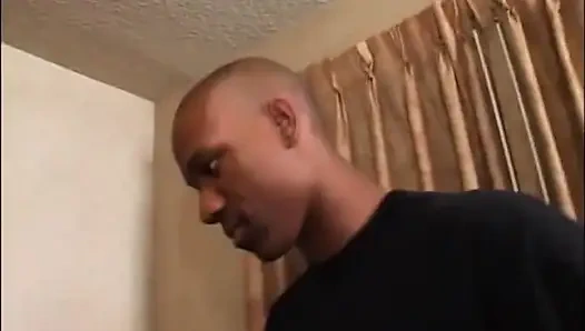 Pretty black petite on the big black penis