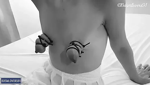 Sansürsüz bdsm hakimiyetinde ağzına boşalıyor