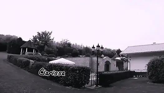 Un sättliche brünette MILf nimmt zwei hengste am pool