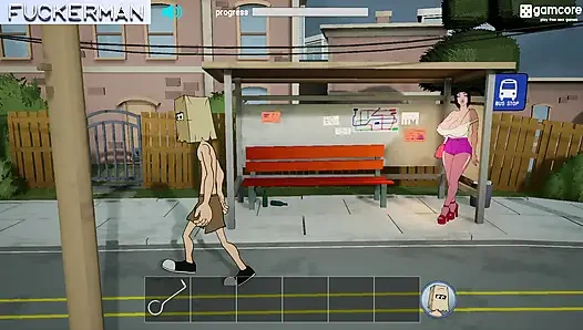 Полный геймплей - Fuckerman, Уличные проститутки