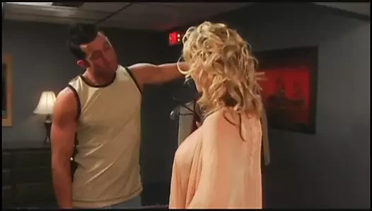 Sexy round-assed blonde rides dude's cock then turns over for deep drilling