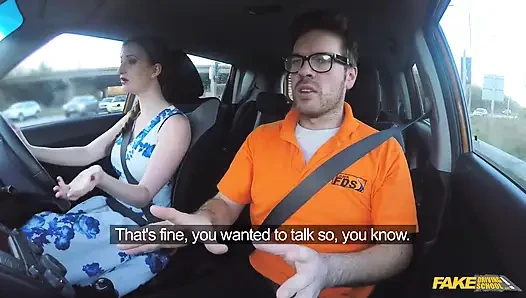 Fake Driving School - Hot Redheads Dirty Secret: Outdoor Blowjobs and Big Tits Worship