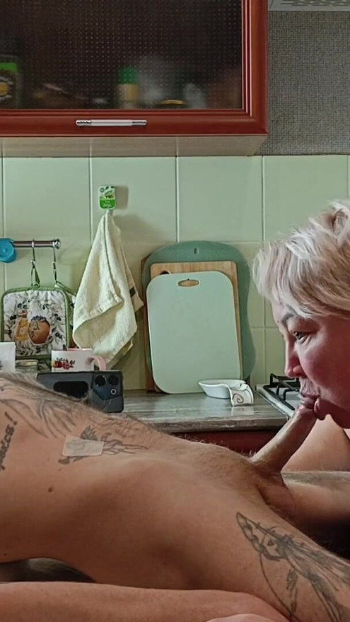 neighbor does deep throat blowjob and swallows thick cum | Clip 2