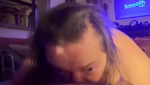 Part 2:- Lanista Bear and Kitty with her blow job skills and cum in mouth shot!