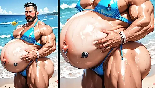 Ftm Big-bellied and Pregnant Men Showing Their Fat Pussies. Hentai Porn Animation.