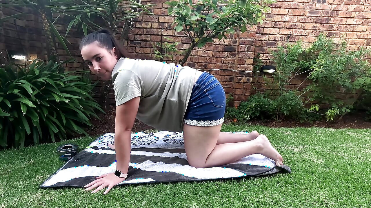Chain Smoking with and Without Clothes on Outside in the Garden
