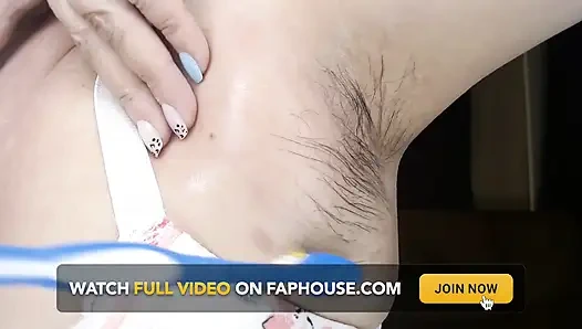 Hairy Armpits Closeup Oiled Combed