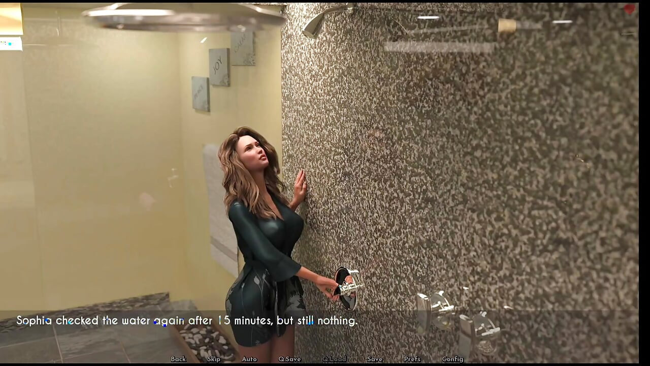 Dylan wanted to shower where Sophia bathed went to common shower he got a big dick