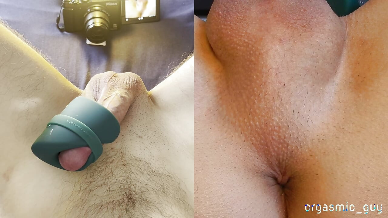 My favorite Toy gives me an intense Orgasm - Split View with Orgasmic Contractions