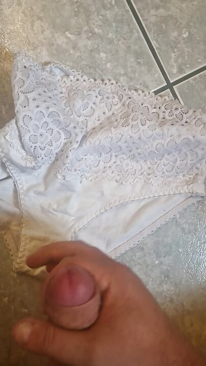 Masturbating on mother-in-law's panties