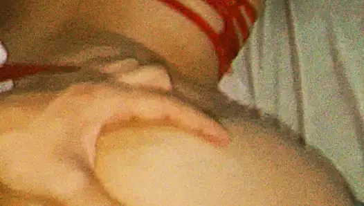 She Called Me Into Her Bedroom in Provocative Red Lingerie