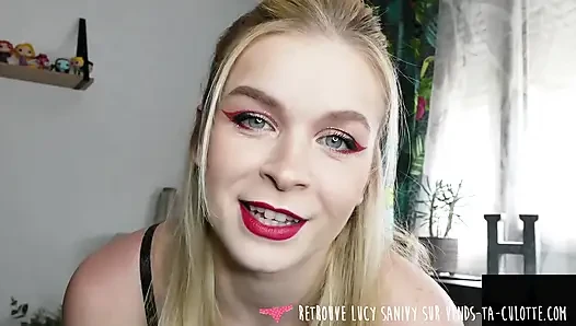 Vends-ta-culotte - atemberaubendes französisches hottie hat spaß, dich zu demütigen, indem sie deine masturbation steuern