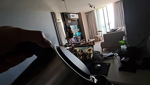 My Husband and I Had Fun in a Rented Apartment, Oral Sex on the Balcony Overlooking the Street, and Sex in the Bedroom.