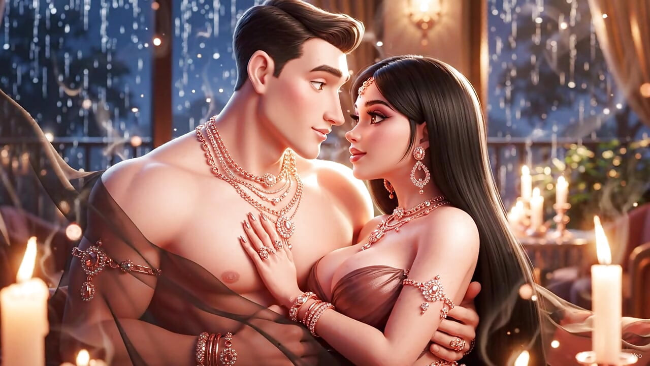 Desi Indian Couple Ki Pure Passion Night - Gold Jewelry Mein Sexy Girl Aur Muscular Boy Ki Hot Chemistry