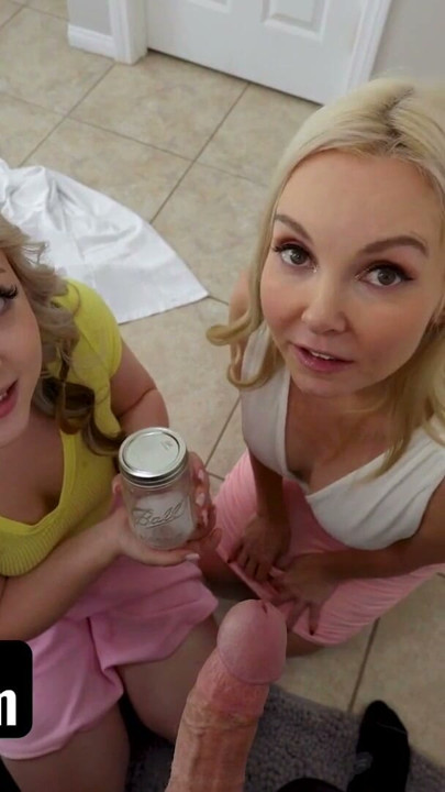 Creampie-älskande styvsyster och styvmamma dränerar min kuk tills varje droppe är inuti dem! | Klippa 1