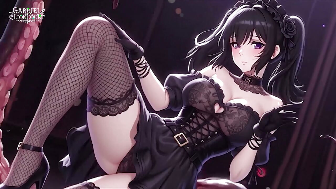 Les « mille » monstre et les filles gothiques 1 - fantasme de hentai noir
