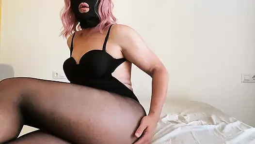 Crossdresser High Heels & Tight Corset