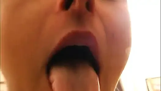 Lesbian kissing licking big dick sucking party...cum in mouth