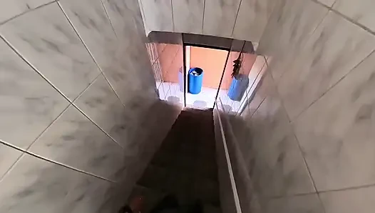 Sigara içerken yakalanan öğrenci kıyafetlerini yırttı ve sikildi.