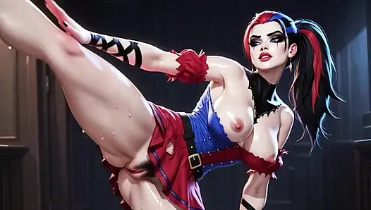 Memek sempit harley quinn dientot habis-habisan sama klitoris besar sampai becek