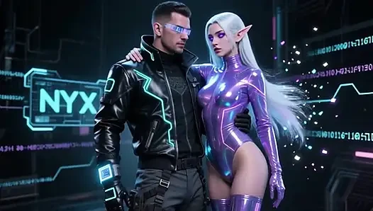He Paid for a Fantasy. She Became Real. Cyberpunk AI Romance Goes Further Than Expected. (AI GENERATED)