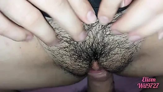 Desi Hindi playing with my stepcousin's pussy while watching porn, look how she has it