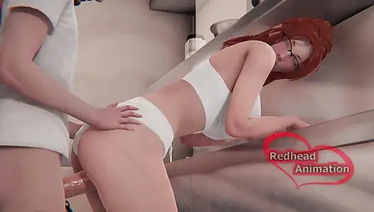 Üvey kız mutfakta sikiliyor