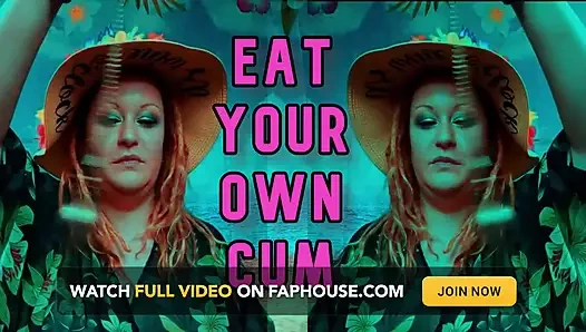 Загипнотизировано поедать свою собственную сперму для сисси кемпинга, сисси версия