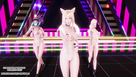 Blackpink - whistle ahri akali seraphine sexy nackter tanz