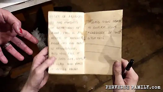 Извращенная семья после урока