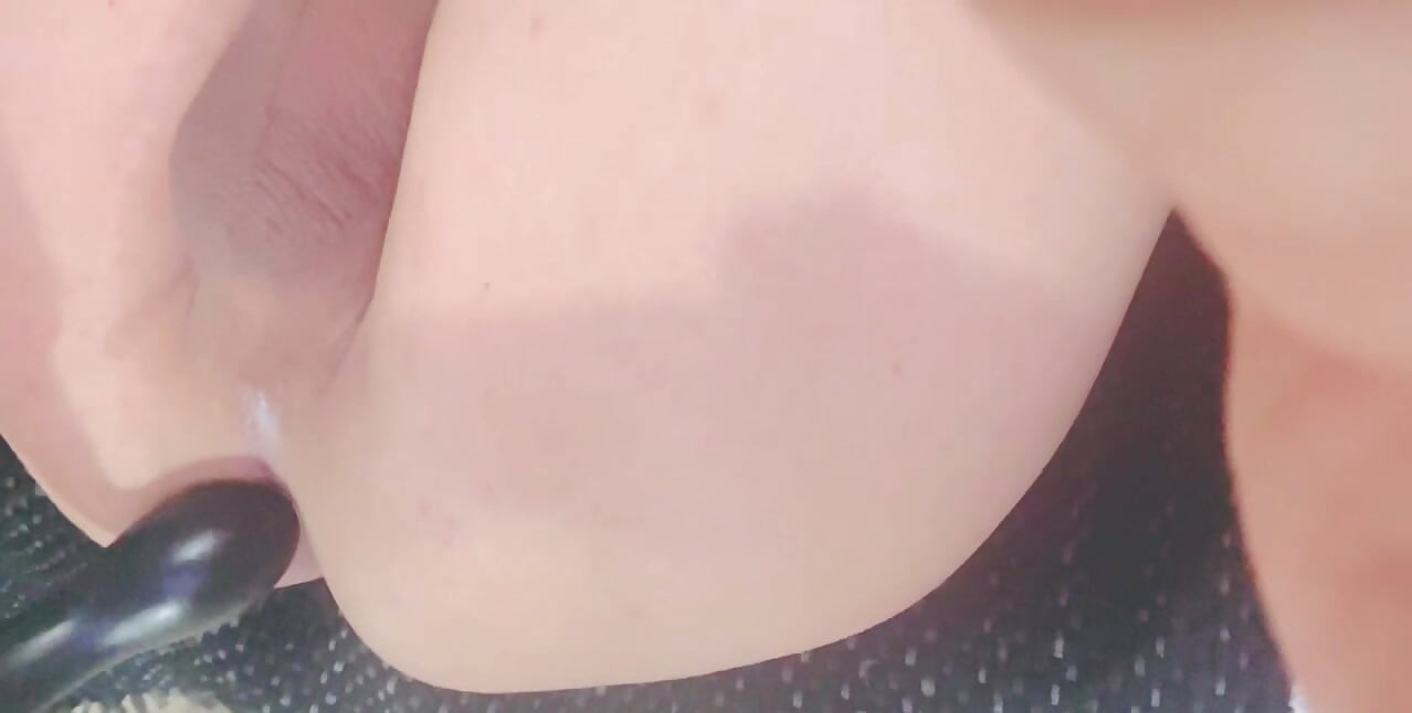 Playing with my new dildo