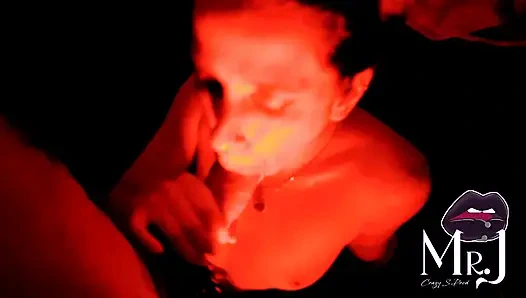 Nyx and MrJ... under a red light