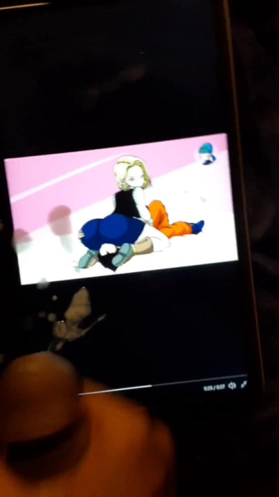 Men cumming to Android 18's farts
