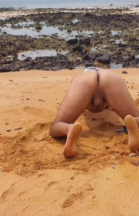 Ladysilva naked on the beach very sexy