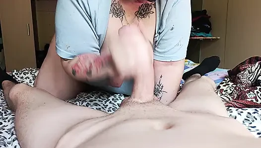 Bu tam videoda Rus MILF AnaSteySha'dan harika oral seks)