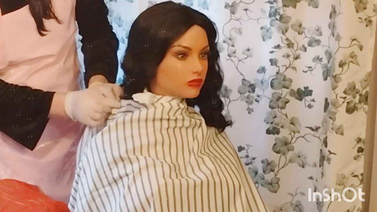 Emma the barberette shows off her capes