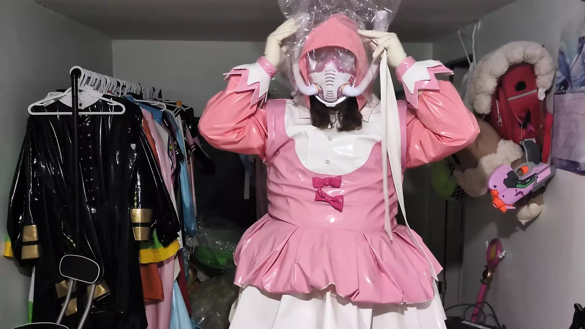 pvc 神奇的女孩呼吸管和包vibraitor