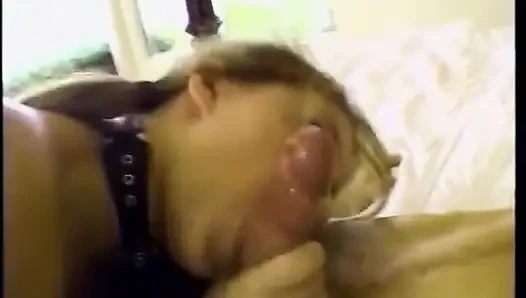 Blonde with ponytails to experiment on the bed