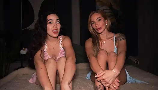 Scissoring with my busty best friend - we fucked in front of my husband